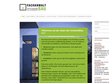 Tablet Screenshot of fachanwaltbau.de